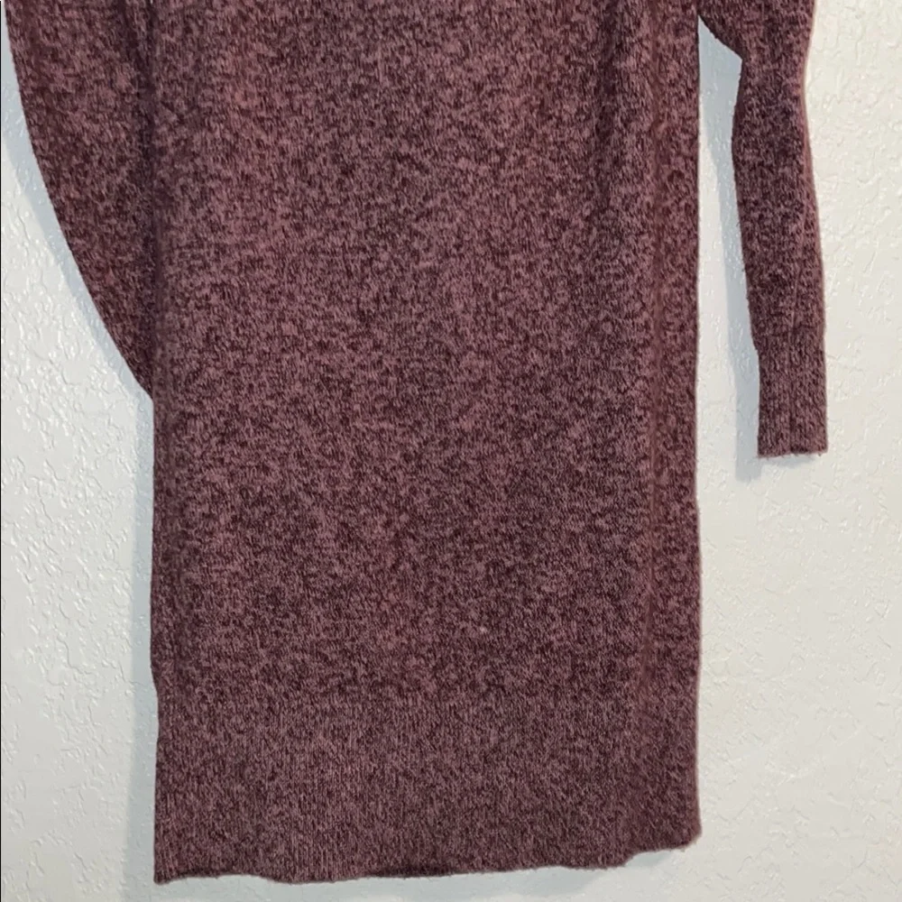 Maroon/burgundy Cowl Neck Tunic Sweater - Picture 6 of 6